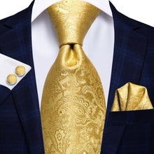Load image into Gallery viewer, NAVY BLUE 63INCHES SILK MENS TIE SET EXTRA LONG TIES FOR MEN HANDKERCHIEF WOVEN CLASSIC MENS 160CM NECKTIE POCKET SQUARE HI-TIE
