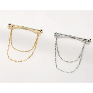 MEN COLLAR PIN NECKTIE CLIP BAR CHAIN SHIRT COLLAR PIN WEDDING GIFT SUIT BROOCH LAPEL PIN CLOTHING ACCESSORIES