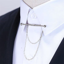 Load image into Gallery viewer, MEN COLLAR PIN NECKTIE CLIP BAR CHAIN SHIRT COLLAR PIN WEDDING GIFT SUIT BROOCH LAPEL PIN CLOTHING ACCESSORIES

