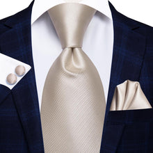 Load image into Gallery viewer, NAVY BLUE 63INCHES SILK MENS TIE SET EXTRA LONG TIES FOR MEN HANDKERCHIEF WOVEN CLASSIC MENS 160CM NECKTIE POCKET SQUARE HI-TIE
